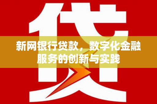 伽师新网银行贷款，数字化金融服务的创新与实践