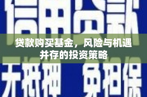 前镇贷款购买基金，风险与机遇并存的投资策略