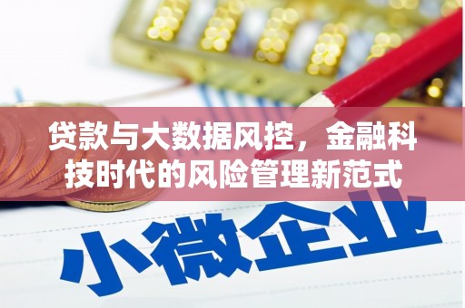 将军贷款与大数据风控，金融科技时代的风险管理新范式