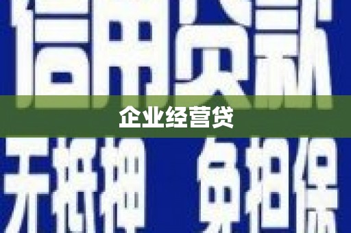琼结企业经营贷