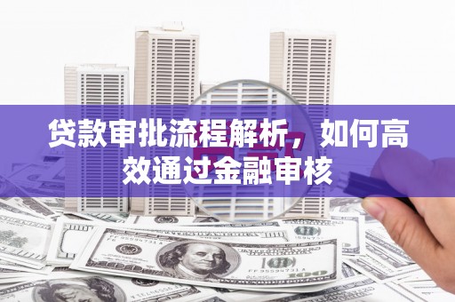 边坝贷款审批流程解析，如何高效通过金融审核