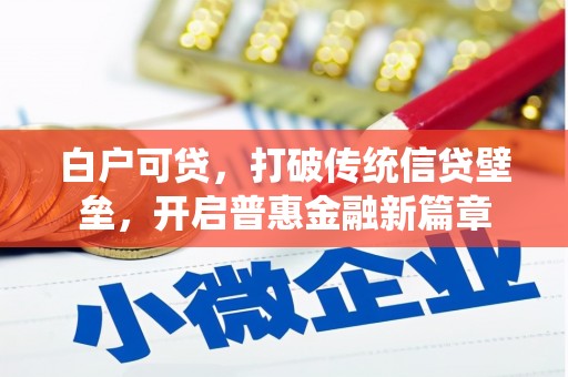 郴州白户可贷，打破传统信贷壁垒，开启普惠金融新篇章